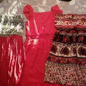 3 summer dresses